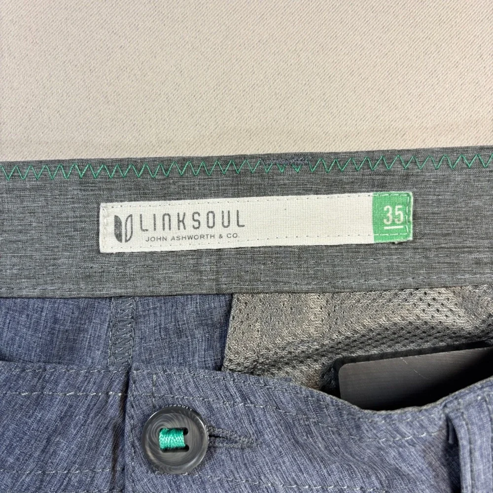 Linksoul Boardwalker Shorts Mens 35 Heather Blue 10
